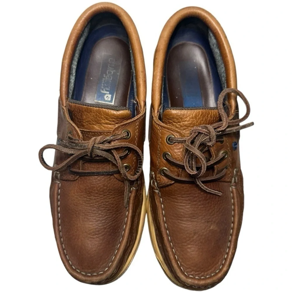 Dubarry of Ireland Men’s Size 7.5 Brown Leather Casual Gore-Tex Boat Deck Shoes